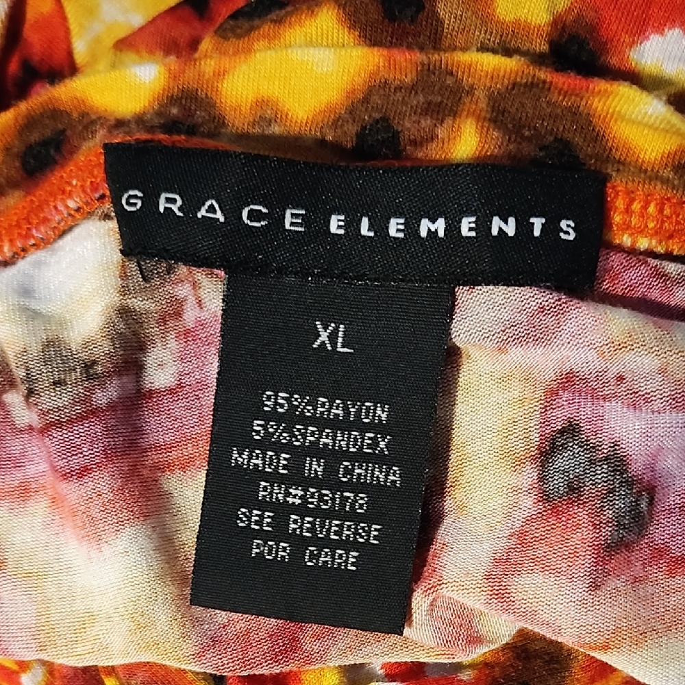 Grace Elements Vibrant Multicolor V-Neck Tunic - image 16